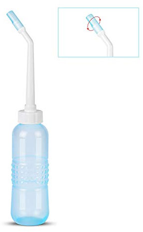 Botella portátil Sitz para inodoro para hemorroides, embarazo, vejiga, malestar de próstata, heridas posparto, cuidado perineal, recuperación de episiotomía y baños de vapor Yoni, Azul
