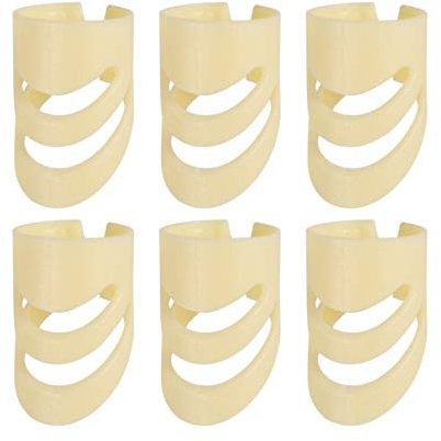 Banjo Finger Picks Guitar Finger Picks Adjustable Thumb Picks Fingertip Protectors Finger Plectrum for Ukulele Mandolin Bass Alaska Guitar 6pcs (Size M) Metal Guitar Pick