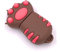 H-Customs Clé USB Patte de Chat Marron 8 Go 16 Go 32 Go 64 Go 128 Go USB 3.0/64 Go