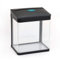 AllPondSolutions Nano Tropical Fish Tank - Rectangular Aquarium w/LED Light, Tray Filter System, Curved Glass Front, & 90° Tilting Hood - Coldwater/Tropical Tank, Heater Not Included