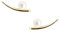 Pearl Stud Earrings for Women | Certified AAAA+ Grade Womens Jewellery | Elegant Ethically Sourced Freshwater Pearls | Hope Ear Climbers by Olivia & Pearl (Yellow Gold)