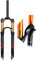 VPPV Forcella Ammortizzata da Montagna 26 Pollici 27,5” 29 ER, Lega di Magnesio 1-1/8 Assorbitore per Bici Forcella MTB Blocco Remoto Corsa 120 mm (Colore : A, Size : 26 inch)