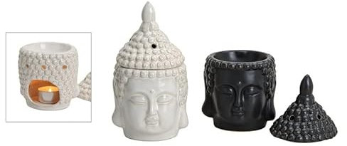 itsisa Duftlampe Buddha Kopf - Verdunster Buddha, Aromalampe für Duftöl und Duftwachs