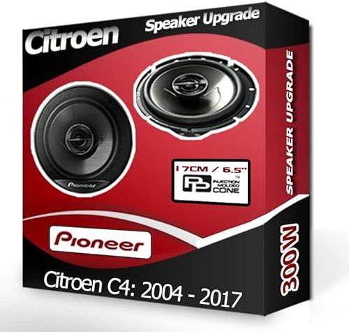 C4 Speaker upgrade Front Door Pioneer car speakers 6.5 17cm 300W