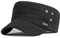 Anshili Unisex Military Cap Baseball Kappe Herren Sport Outdoor Flat Cap (Schwarz)