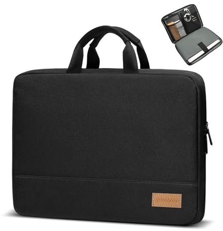 Bagasin Laptop Hülle Tasche, 17 17,3 Zoll TSA Laptoptasche Schutzhülle Sleeve Wasserdicht mit 4-lagigem Schutz, Computer Tragetasche für HP, Dell, Lenovo, Asus Notebook