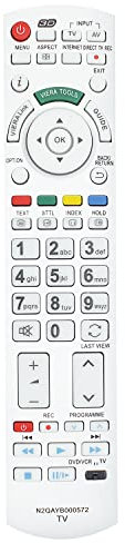 N2QAYB000572 Fernbedienung Ersatz für Panasonic 3D TV TX-P46GT30J TX-P46GT30Y TX-P46GTF32J TX-P46GTN33 TX-P46GTS31 TX-P46GTX34 TX-P46ST32Y TX-P46ST33E TX-P46ST33E TX-P46ST33E J TX-P500 GT30B