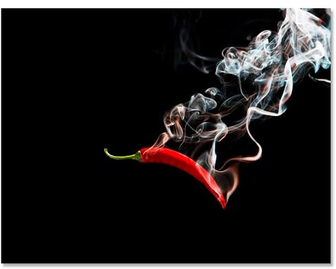 wandmotiv24 Leinwandbild Essen und Trinken, Chili M0560