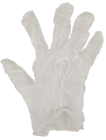 COGEX - Gants jetables, gants de protection - En vinyle (PVC) non poudrés - Couleur: blanc - Taille 10/XL - Lot de 10 gants - Pour le petit bricolage, la peinture et les travaux salissants - Pratique