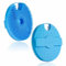 HIEERBUS Scrubber per il corpo in silicone, esfoliante delicato per il corpo in luffa in silicone da doccia con setole facilmente schiumose (Blu)