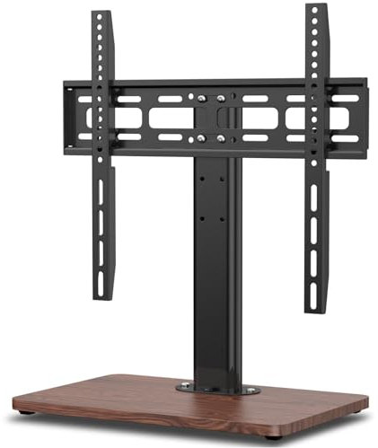 JXMTSPW Support TV Pied Universel Réglable pour Télévisions 26-55 Pouces LCD/LED/Plasma, Charge Max 30kg, VESA Max 400x400mm Meuble TV Réglable en Hauteur