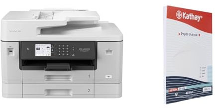 Brother MFC-J6940DW DIN A3 4-in-1 Farbtintenstrahl-Multifunktionsgerät & Kathay 86600070, 100 Blatt weißes Papier, A4, 80g, geeignet für Drucker, Ink-Jet, Copy, Laser und Fax