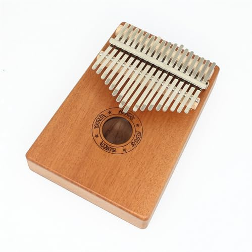 Anfänger Kalimba 17-Noten-Daumenklavier Aus Mahagoni Anfänger-Fingerklavier Kleines Musikinstrument Kalimba(Wood color)