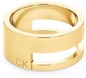 Calvin Klein Ring für Damen Kollektion GEOMETRIC ESSENTIALS in Gelbgold - 35000679B