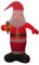 Harilla Aufblasbarer Weihnachtsmann mit Beleuchtung, Weihnachtsdeko, 150 cm, für den Außenbereich, für den Garten, Weihnachten, Feiertage, Rasen