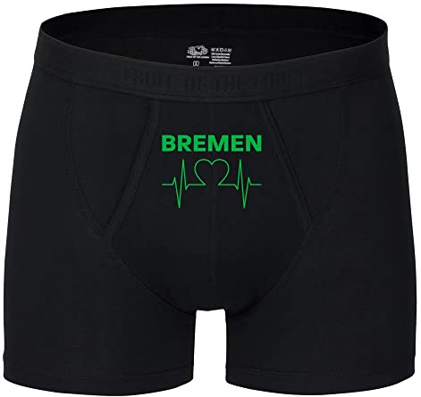 multifanshop Herren Boxer Short - Bremen - Herzschlag