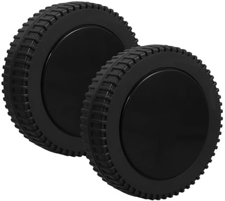 SEWOART 2piezas Ruedas De Plástico Para Parrilla Repuesto Para Carrito De Barbacoa y Gas Duradero Ligero
