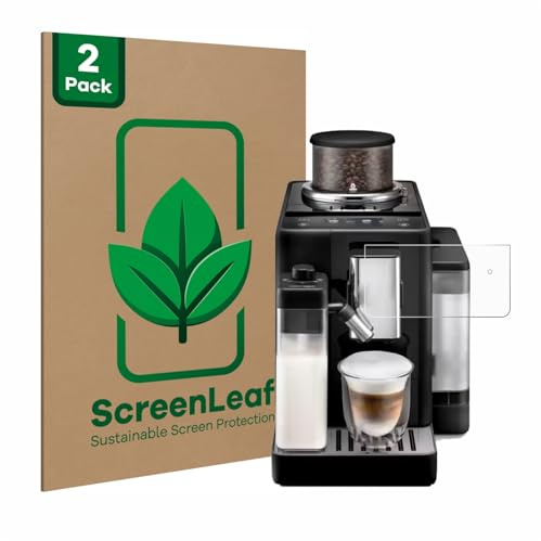 ScreenLeaf Schutzfolie für DeLonghi Rivelia | 2 Stück Transparenter Displayschutz Made in Germany Klare Displayschutz-Folie Kratzfest
