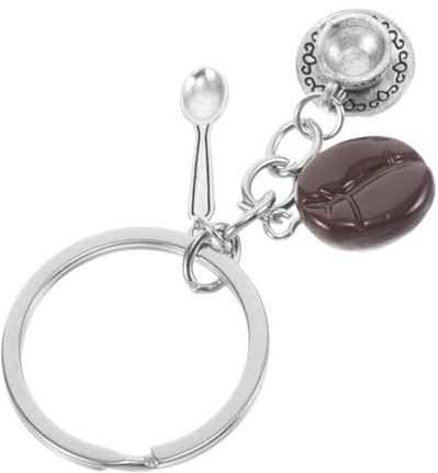 SOIMISS Coffee Key Chain Scoop Diy Charm for Purse Handbag Unique Bag Decoration Hanging for Coffee Lover