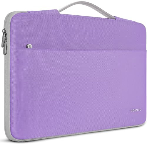 DOMISO 14 inch Laptop Case Sleeve Protective Cover Compatible with 15 inch MacBook Air M4 M3 M2,MacBook Pro,14-15 inch HP Dell ASUS Lenovo Chromebook,Waterproof Computer Cases Bag with Handle,Purple