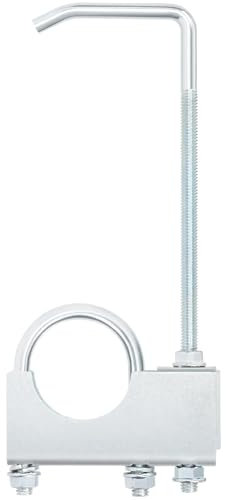 Rustark 1pcs 2 50MM Universal Exhaust Clamp with Hanger Heavy Duty Muffler Hanger Exhaust Hangers Clamp On Exhaust Hangers for Car Truck Exhaust Pipe