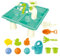 Vgvgaj Tavolo Sabbiera,Tavolo attività Acquatiche con 12 Giocattoli Spiaggia | Set Sensoriale Portatile per Esterni, Giochi da Giardino per Parchi e Picnic sulla Spiaggia
