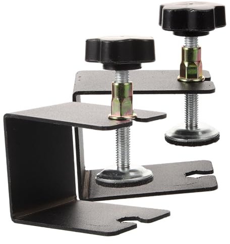 EXHUMKY 2 Stück Edelstahlschubladenfixer C-förmige Klemme Eckklemmen für die Holzbearbeitung c klammern schwere Tigerklemme für die Holzbearbeitung Rostfreier Stahl Black