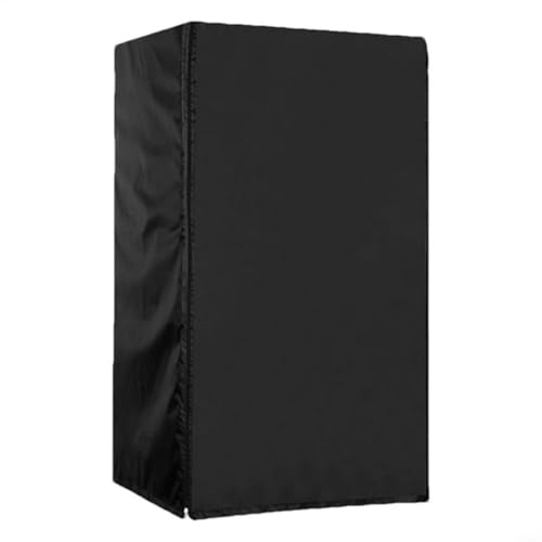 EffiFish 210D Oxford Cloth Refrigerator Cover ，Waterproof Protective Outdoor Fridge Cabinet Dust Shield With Back Vents Multiple Sizes Black(51x51x117cm)