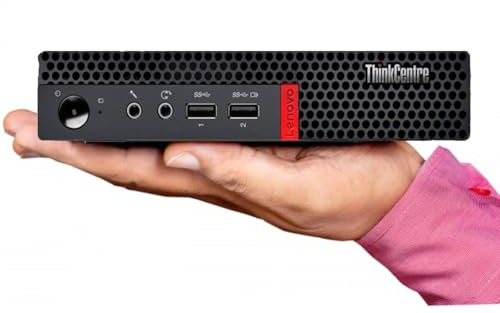 Lenovo ThinkCentre Mini Business Desktop, Ultra-Quiet Design, Dual-4K Monitor Support, AMD Dual-Core Processor, USB-C, Wi-Fi, RJ-45, Bluetooth, KB & Mouse, Windows 11 Pro (8GB RAM | 128GB SSD)