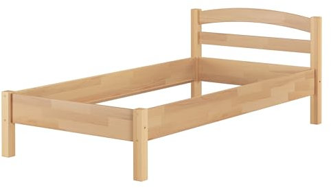 Erst-Holz® Massivholzbett Holzbett Buche Natur 100x200 Einzelbett Bettgestell ohne Zubehör 60.73-10 oR