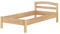 Erst-Holz® Massivholzbett Holzbett Buche Natur 100x200 Einzelbett Bettgestell ohne Zubehör 60.73-10 oR