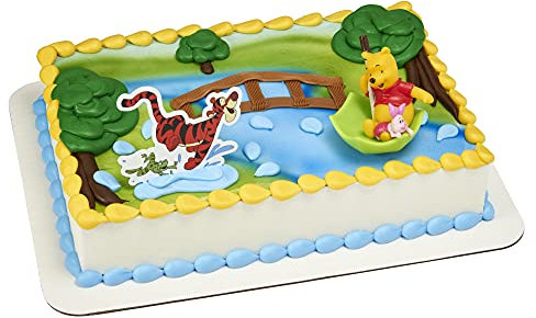 DecoPac Tortendekoration Winnie Puuh Hunny Regentropfen Tortenaufsatz für Geburtstage und Partys