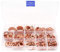 Yuhtech 300 Pcs Rondelle Piatte, Guarnizione in Rame, Rondella Piatta in Rame, Kit di Classificazione Guarnizioni Piatte M5-M20