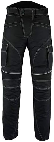 Sterling Sports® Thermal Mens Waterproof Trousers Bike Mens - Travel Mens Trousers Motorbike Accessories, Motorbike Trousers Mens Pant Motorbike Textile Trousers Pants (34 Waist 34 Leg) Black