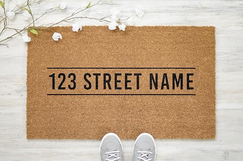Active Window Films Personalised Genuine Coir Door Mat/Heavy Duty Home Entrance Matting Large (Style 4)