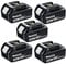 Makita BL1830 18 Volt 3Ah Lithium-Ion Battery, 18 V, Black, Small … Pack of 5