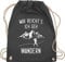 Turnbeutel Rucksack - Laufen Joggen Zubehör - Mir reichts ich geh wandern - Berge - Unisize - Dunkelgrau - wanderzubehör sportbeutel läufer laufsport berg beutel wanderutensilien hobby tüte