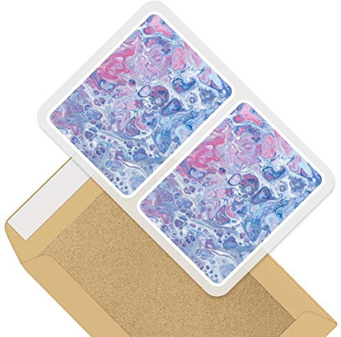 Rectangle Stickers (Set of 2) 10cm - Paint Oil Abstract Art Resin Ink Decals for Laptops,Tablets,Luggage,Scrap Booking,Fridges, 45976