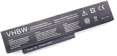 vhbw Akku kompatibel mit BenQ JoyBook R43-LC06, R43-M01, R43-M07, R43-PV03, R43-R03, R43-LC10 Notebook (4400 mAh, 11,1 V, Li-Ion)