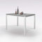 Tavolo PLUTONE all. 110X70 Bianco E Cemento