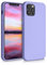 kwmobile Case Compatible with Apple iPhone 12 / iPhone 12 Pro Case - Slim Protective TPU Silicone Phone Cover - Light Lavender