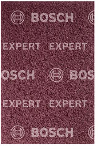 Bosch 1x EXPERT N880 Vliespads (für Stahlbleche, Edelstahl, Ø 152 x 229 mm, Sehr feines AlOx, Professional Zubehör Handschleifen)