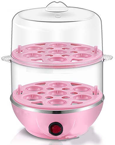 Siqi Deluxe Rapid Egg Cooker: Electric, 12 Capacity For Hard Boiled, Poached, Scrambled, Omelets, Steamed Vegetables, Seafood, Dumplings & More, With Auto Shut Off Feature, G