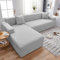 ABUKJM Sofa überzug ecksofa l Form,Jacquard Stretch sofabezug für ledersofa,Moderne Wohnzimmer Sofa Heimdekoration, Maschinenwaschbar,Geeignet für die meisten Sofas,Beige Gray,2 Seater 145-185cm