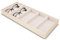 HERCHR Scatola Per Occhiali, Vassoio Porta Occhiali in Velluto, Vassoio Porta Occhiali Impilabile Vassoio Portaoggetti per Gioielli Vassoio Porta Orologi, Vetrina Per Occhiali in Velluto(Beige)
