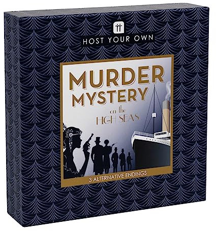 Talking Tables Wiederverwendbares Mord-Mystery-Spiel Tod auf Hochseeboot,Interaktive Spielenacht Familienessen,Lösen Sie den Kriminalfall,Detektivhinweise Alter 16+,5-12 Spieler,Host-Mystery-HIGHSEA