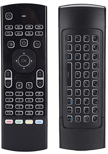Air Fly Mouse Keyboard, Kabellose Fernbedienung mit Hintergrundbeleuchtung, für Android TV Box PC Laptop HTPC Tablet Smart TV, Business PPT Präsentationen, Projektor