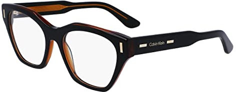 Calvin Klein CK23518 002 Black/Charcoal Eyewear Woman Acetato, Modified Rectangle, 52