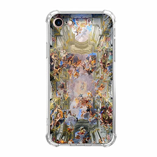 Vesidurt Renaissance Art Case for iPhone 7/8/SE, Unique Soft TPU Bumper Compatible with iPhone 7/8/SE