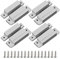 GUUZI 4 Set MC-31B Bianco Interruttore Reed Magnetico con Sensore di Contatto per Porta Cablato NC-NO per Montaggio Superficiale